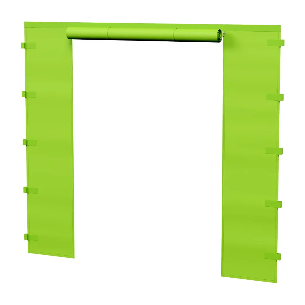 2m di parete laterale con porta
