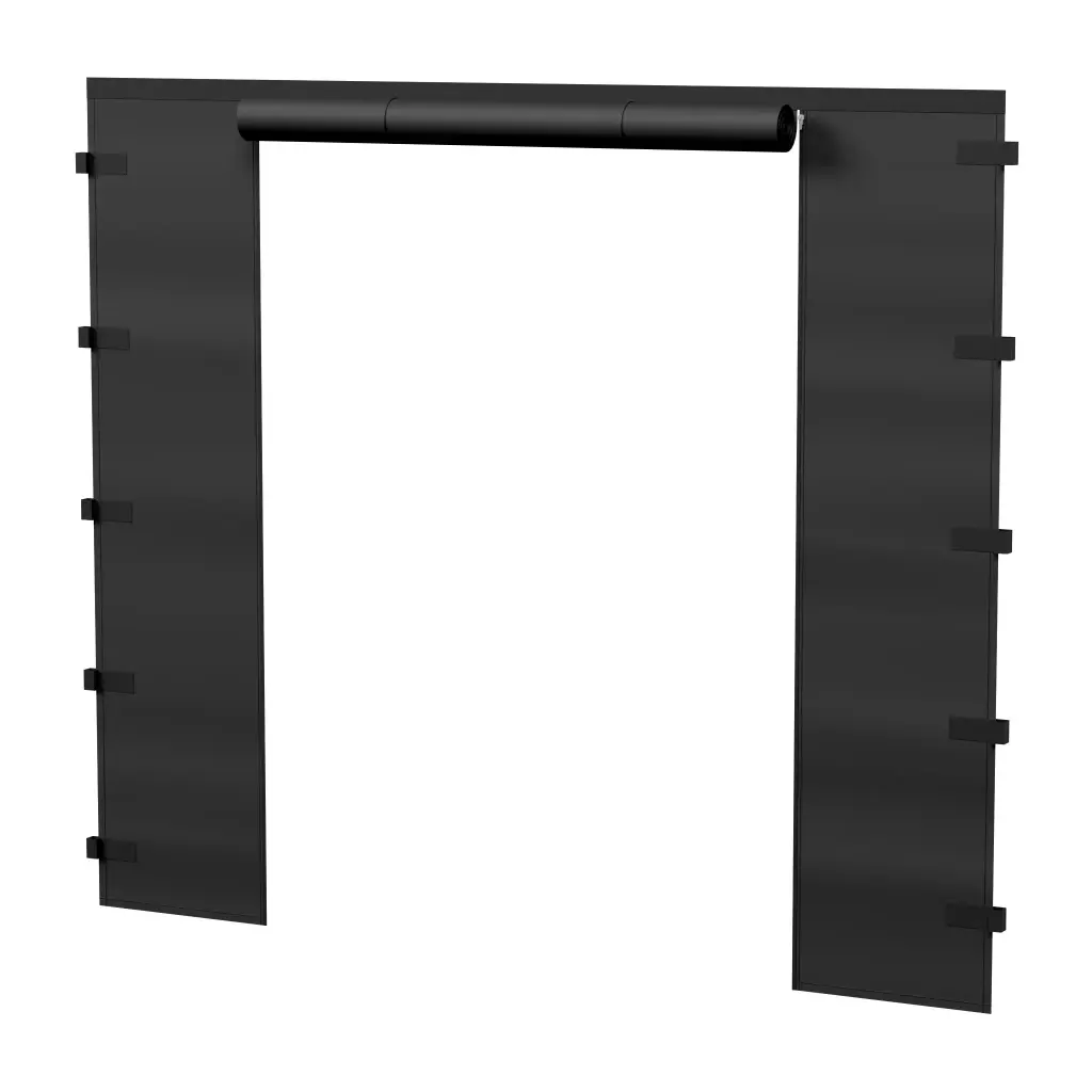 2m di parete laterale con porta