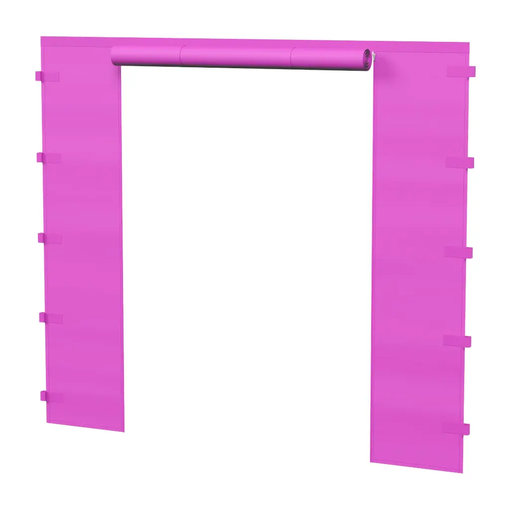 2m side wall with door