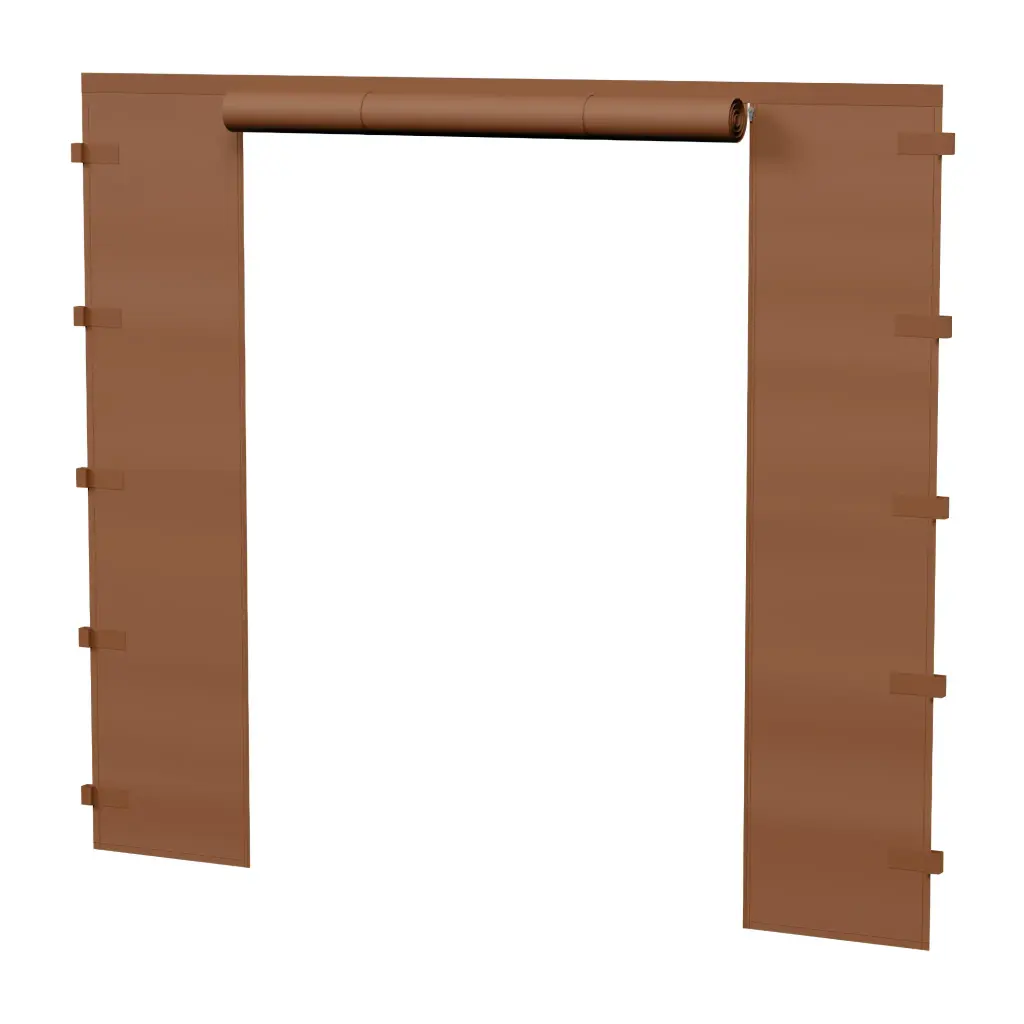 2m di parete laterale con porta