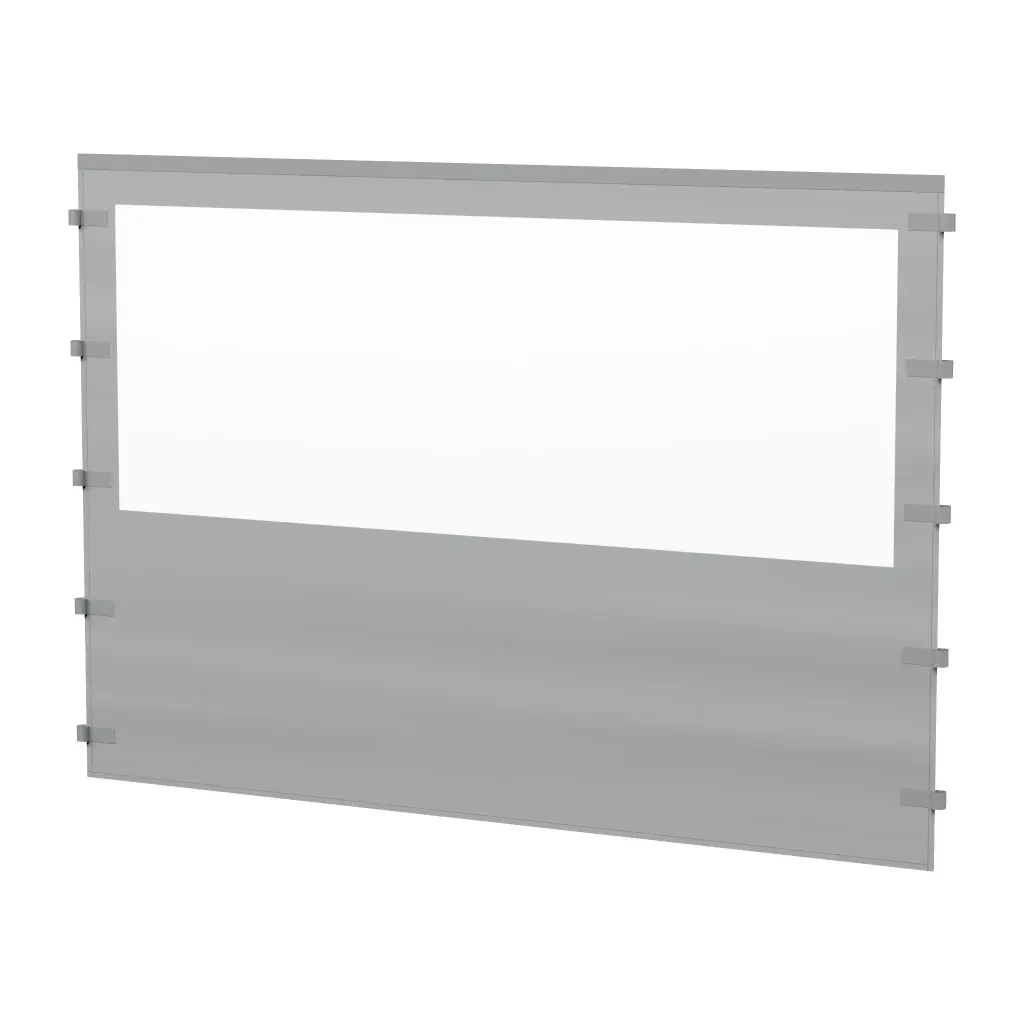 3 m Seitenwand mit Fenster (Silber)