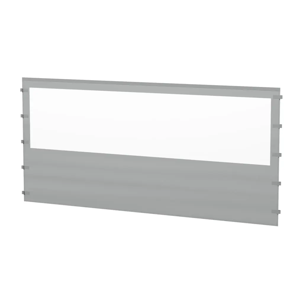 Seitenwand 4.5m mit Fenster (Silber)
